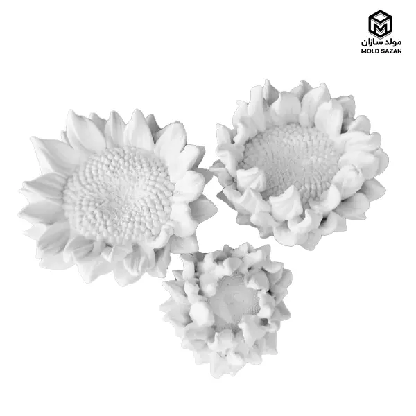 Sunflower silicone mold قالب سیلیکونی گل های آفتابگردان