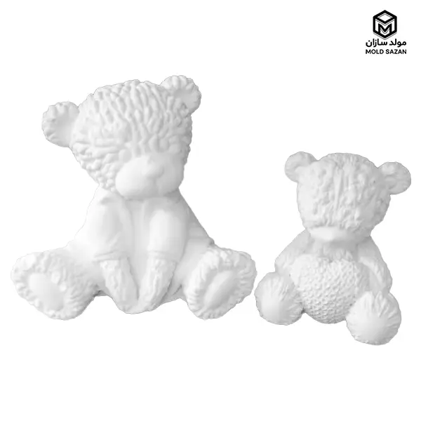 Teddy model candle silicone mold قالب سیلیکونی شمع مدل تدی