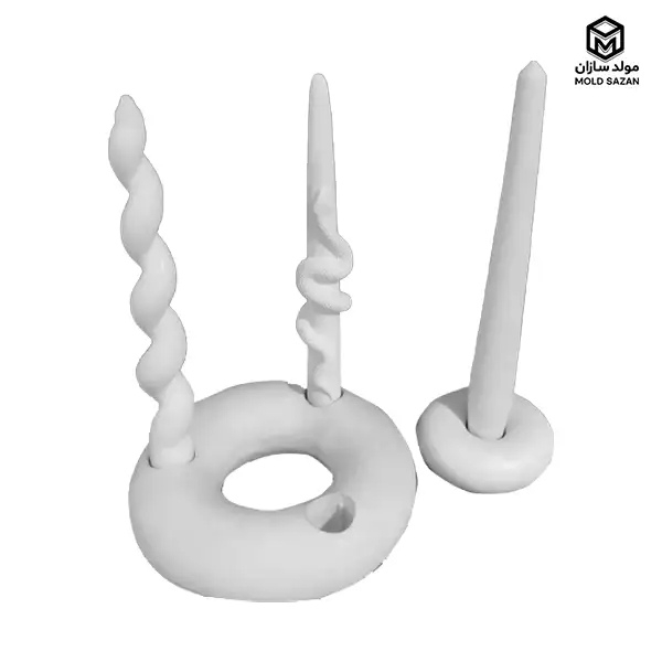 Donut candlestick mold قالب شمعدان دونات