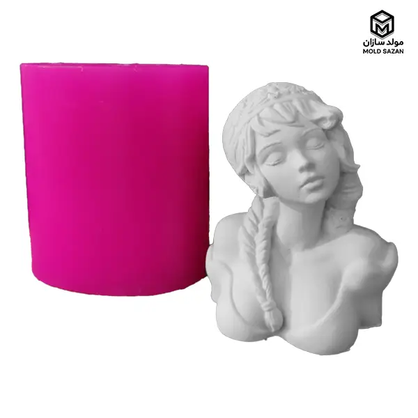 Egyptian girl model candle silicone mold قالب سیلیکونی شمع مدل دختر مصر