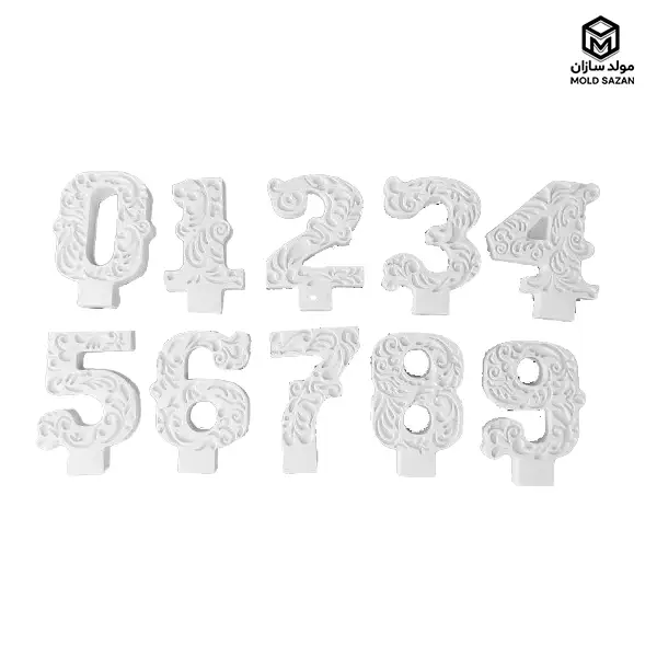 Great patterned numbers for candles اعداد طرحدار عالی برای شمع