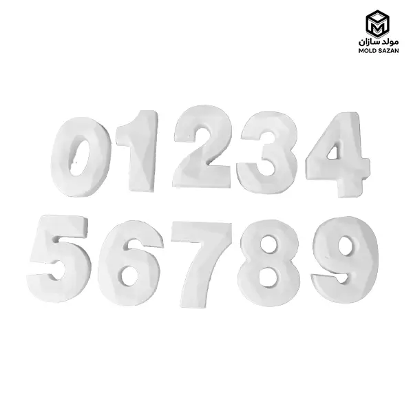 Origami number template قالب اعداد اوریگامی