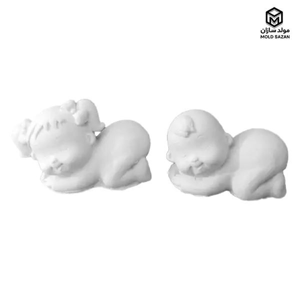 Silicone baby girl and boy mold قالب سیلیکونی نوزاد دختر و پسر