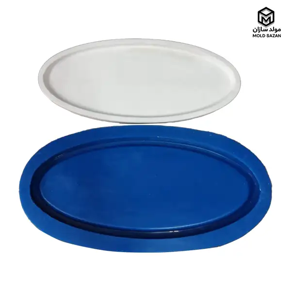 Boat model tray silicone mold قالب سیلیکونی سینی مدل قایقی