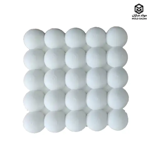 Bubble model coaster silicone mold قالب سیلیکونی زیر لیوانی مدل حبابی