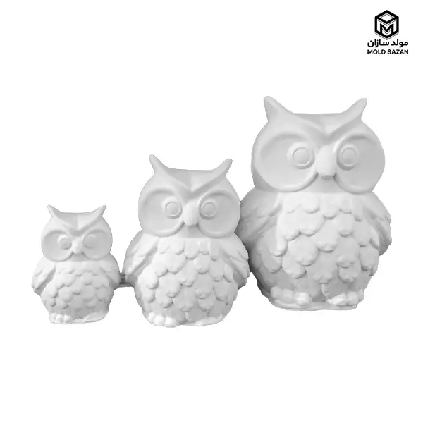 Silicone candle mold, wise owl model قالب سیلیکونی شمع مدل جغد دانا