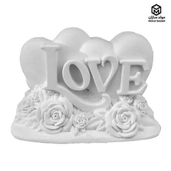 Silicone candle mold with the inscription Love, suitable for Valentine's Day قالب سیلیکونی شمع مدل کتیبه Love مناسب ولنتاین