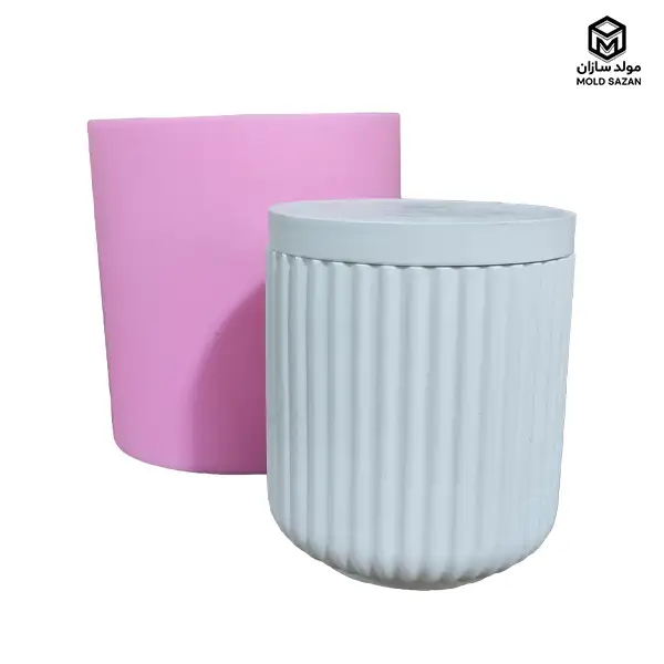 Silicone mold for a bank with a large groove قالب سیلیکونی بانکه مدل شیار درشت