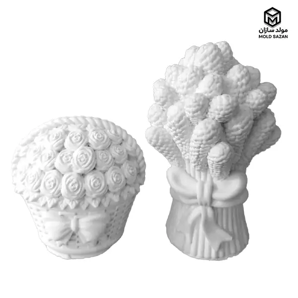 Silicone mold of Haft Sin, Hyacinth and flower basket قالب سیلیکونی هفت سین سنبل و سبد گل
