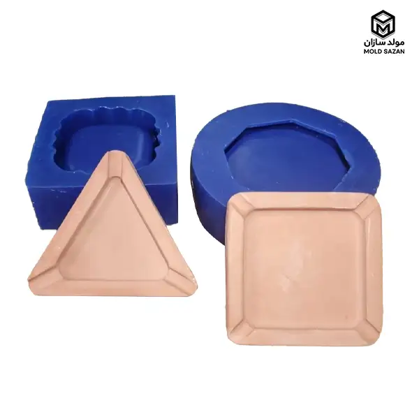 Triangle and square design ashtray mold قالب زیر سیگاری طرح مثلث و مربع