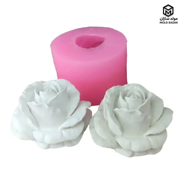 Rose model candle silicone mold قالب سیلیکونی شمع مدل گل رز