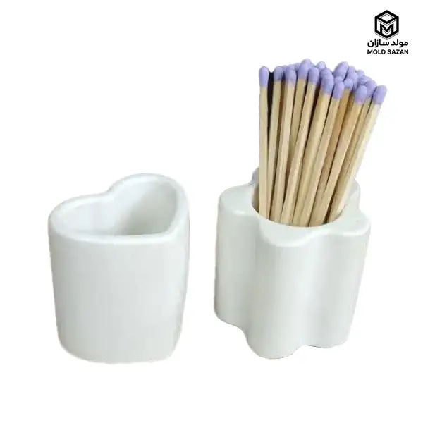 Silicon mold with a heart-shaped design قالب سیلیکونی جاکبریتی مدل قلب