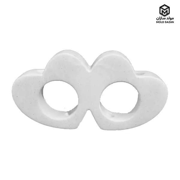 Silicone Molding Heart Double Model قالب سیلیکونی گلجا مدل قلب دوتایی