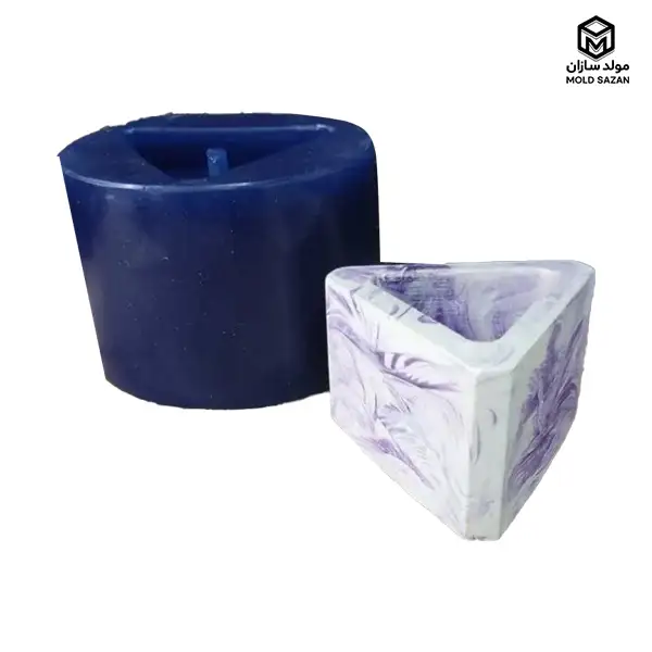 Silicone Plant Pot Template Triangle Model قالب سیلیکونی گلدان مدل مثلث