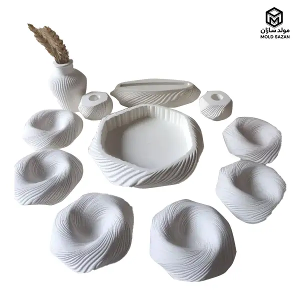 ilicon mold for Haft-Sin Giso model قالب سیلیکونی هفت سین مدل گیسو