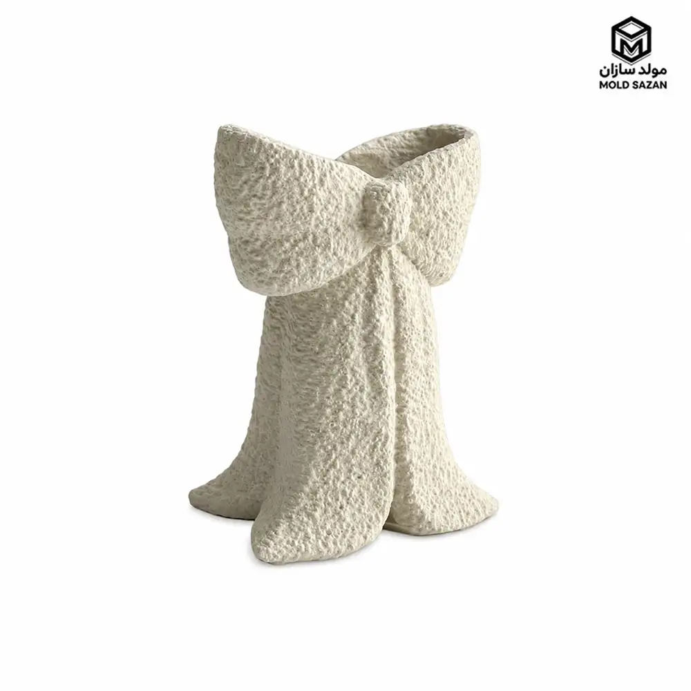 Long bow tie candlestick silicone mold قالب سیلیکونی شمعدان پاپیون بلند