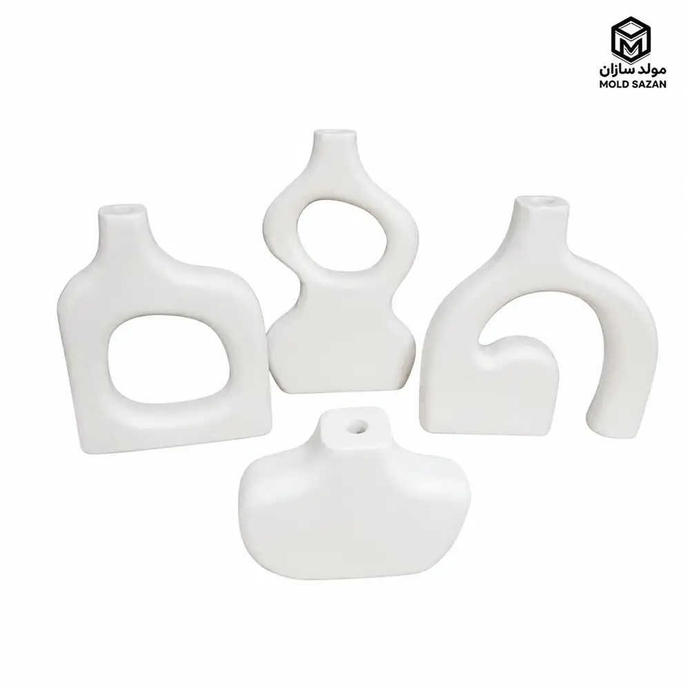 Silicone mold for deformed vase قالب سیلیکونی گلدان دفرمه
