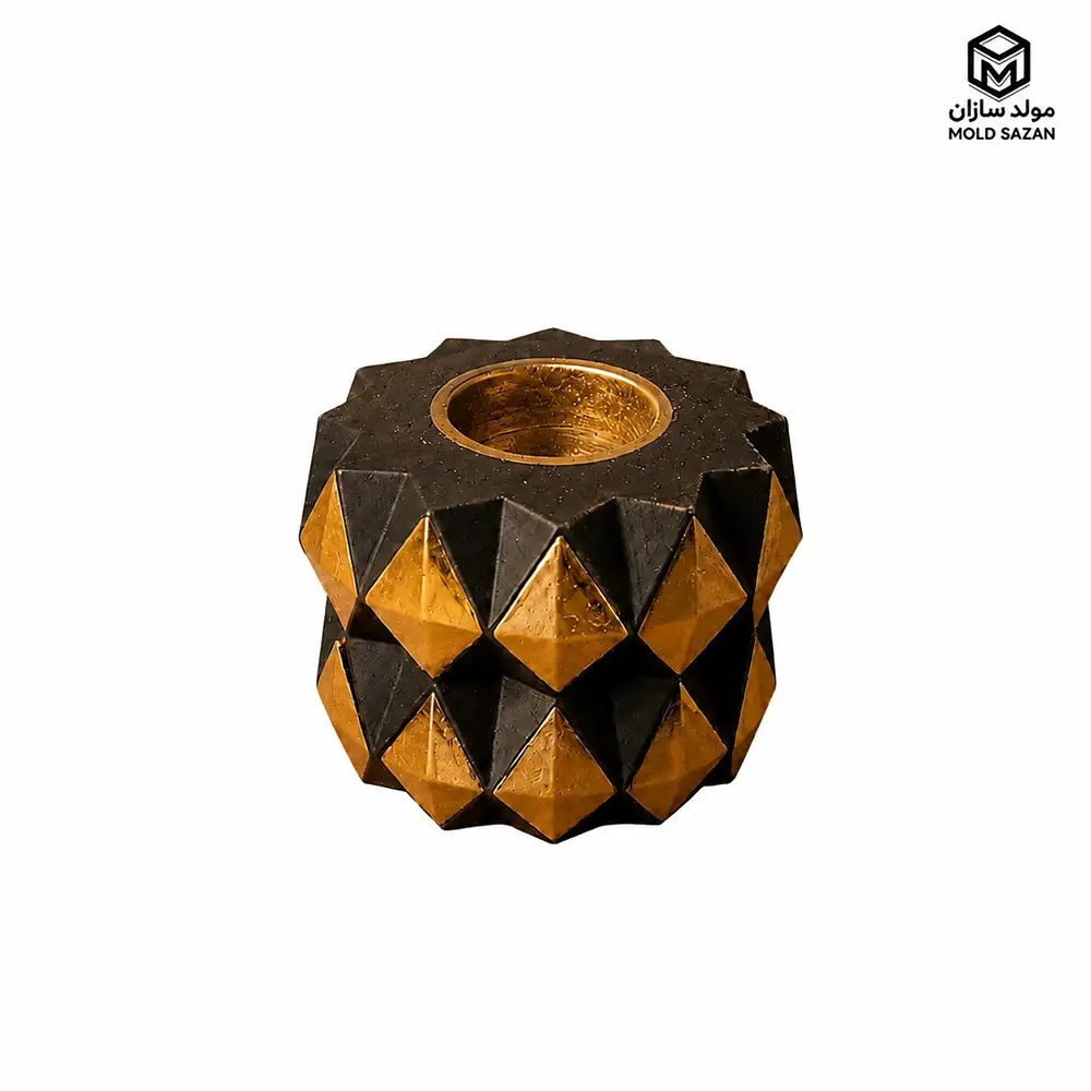 Bead model candlestick silicone mold قالب سیلیکونی شمعدان مدل مهره