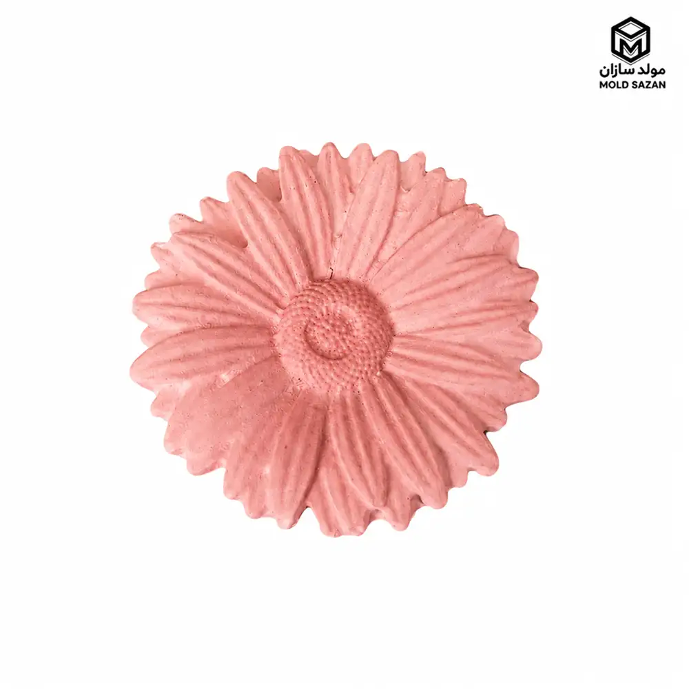 Flat enamel flower model candle silicone mold قالب سیلیکونی شمع مدل گل مینا تخت