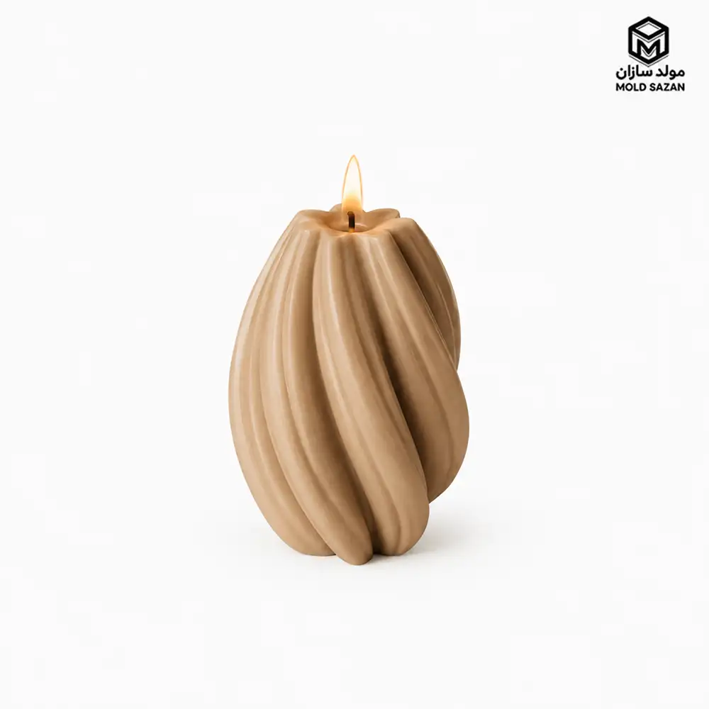 Silicone candle mold, hurricane model قالب سیلیکونی شمع مدل طوفان
