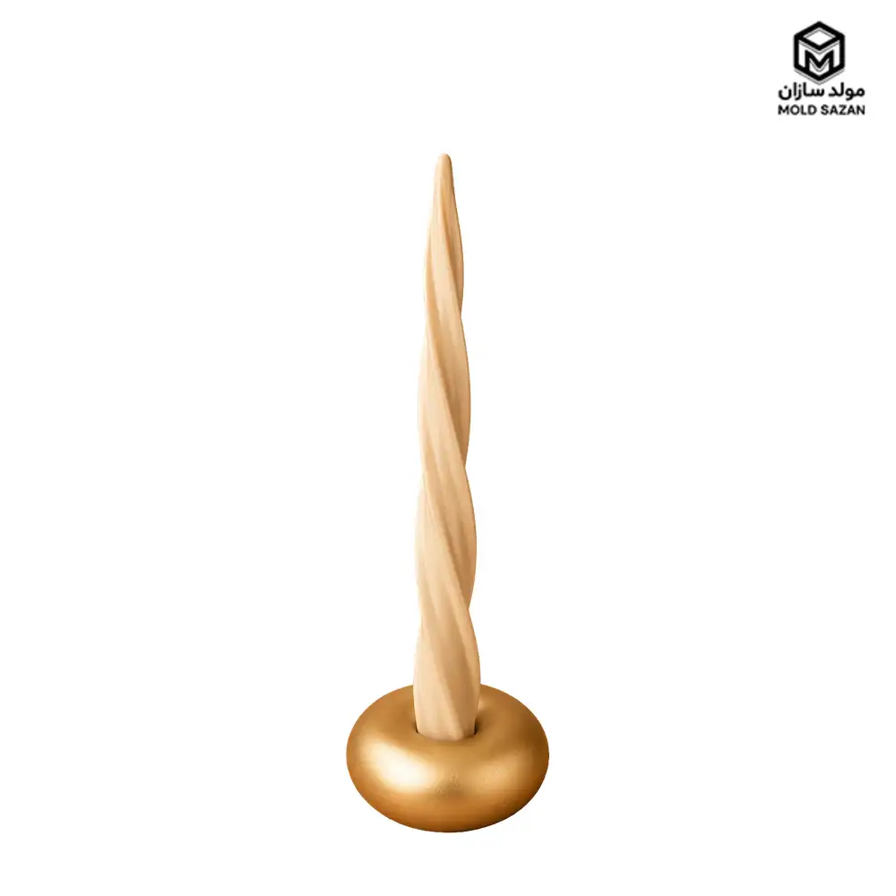 Small Donut Candlestick Silicone Mold قالب سیلیکونی شمعدان دونات کوچک