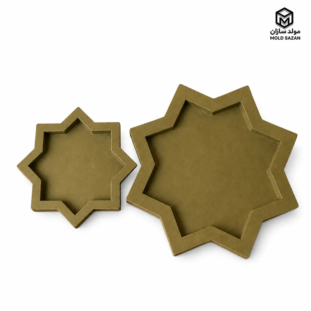 Star-shaped silicone tray mold قالب سیلیکونی سینی مدل ستاره
