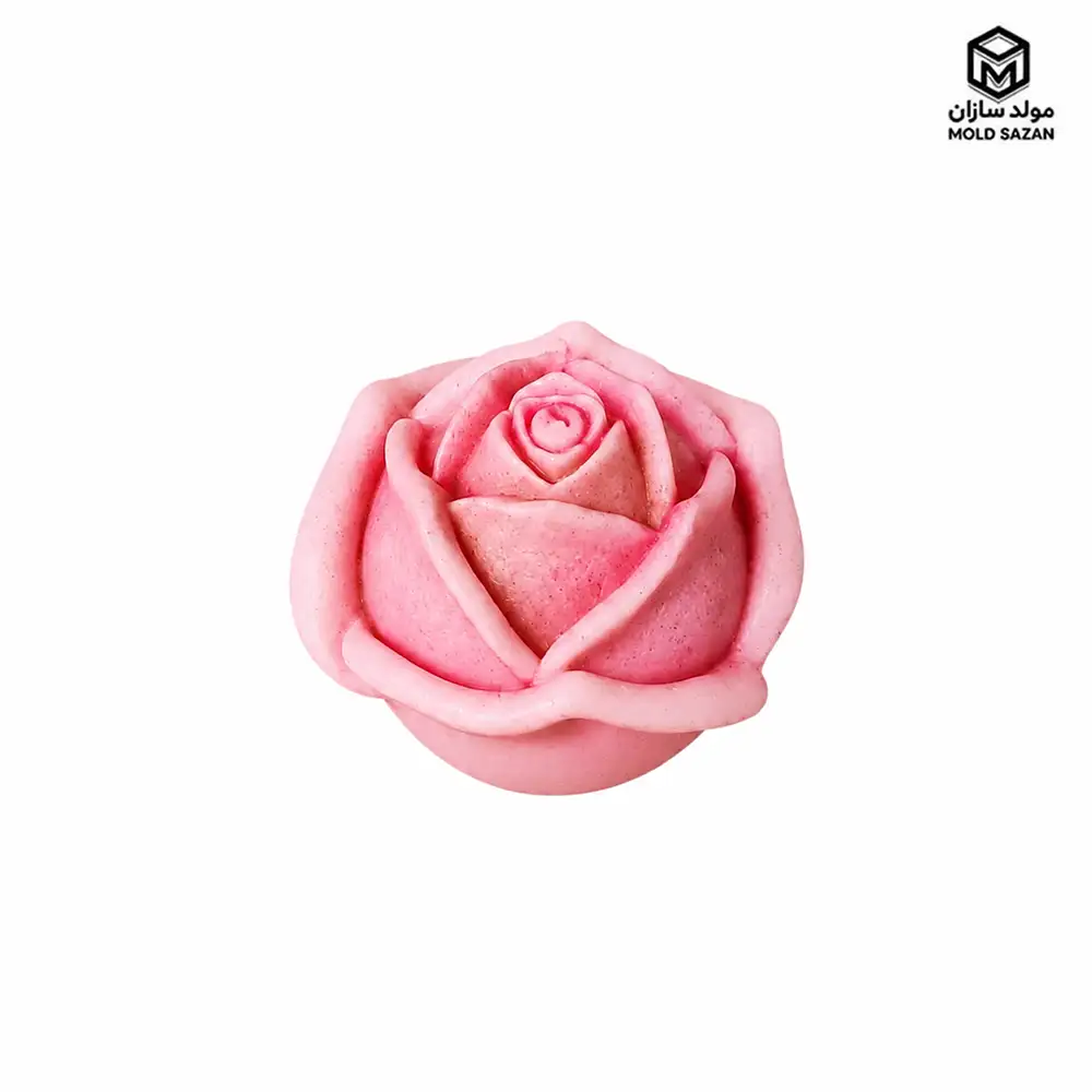 Triangular rose model candle silicone mold قالب سیلیکونی شمع مدل گل رز مثلثی