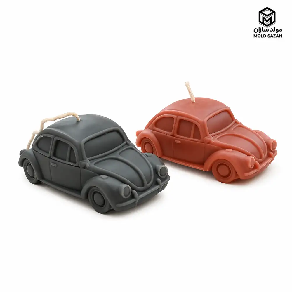 Volkswagen Frog Car Candle Silicone Mold قالب سیلیکونی شمع ماشین فولکس قورباغه ای