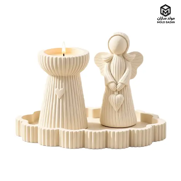 Silicone mold for angel decor set قالب سیلیکونی ست دکوری فرشته